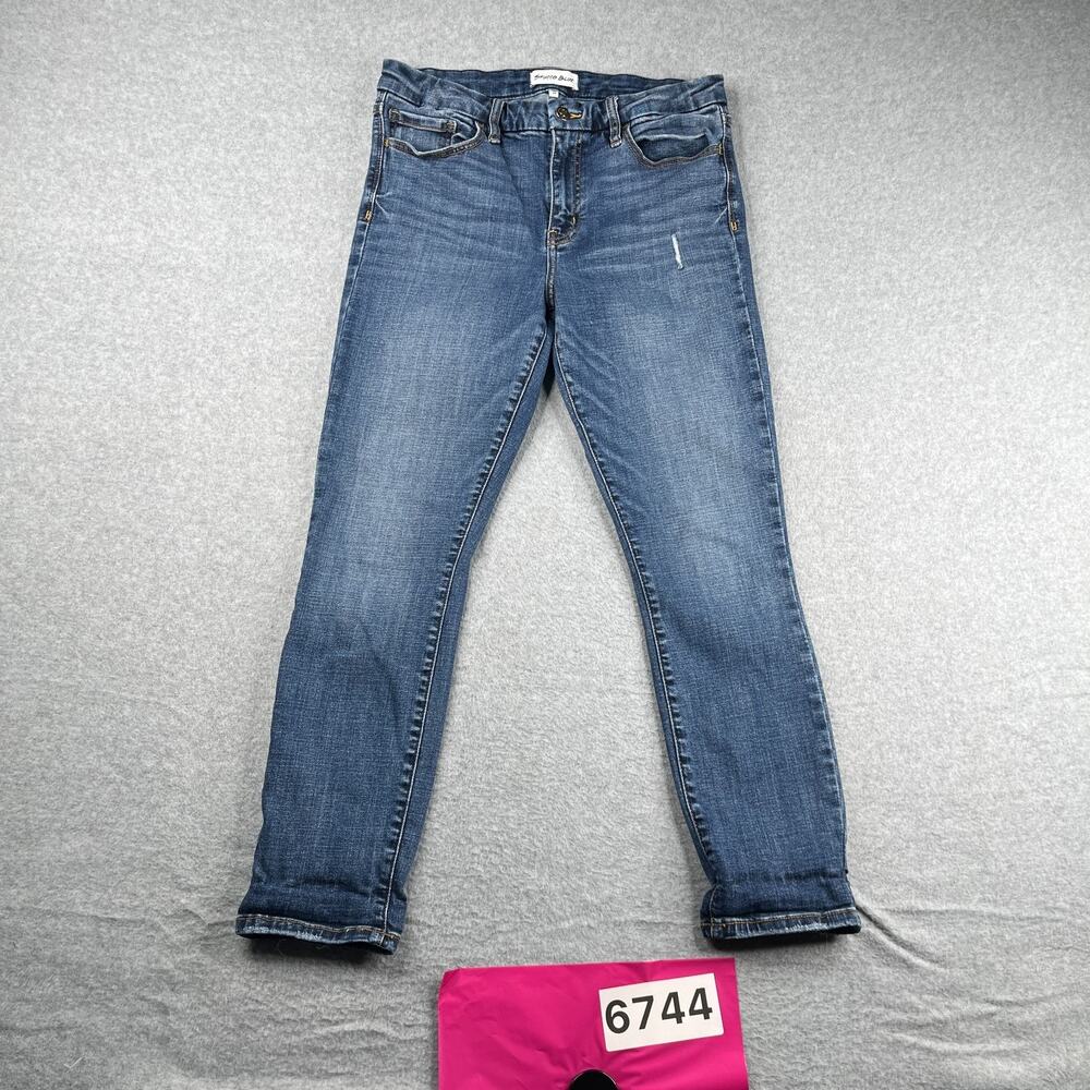 Studio Blue Denim Jeans Womens Size 30 Blue Distressed Casual Stretch